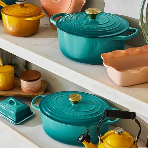 Le Creuset Enameled Cast Iron Oval Dutch Oven, 6.75 qt., Riviera - Image 6