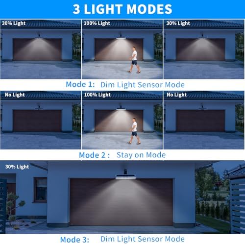 Clip On Solar Lights Outdoor with PIR Motion Sensor (White ,4 Pack ,6000K) - Image 2