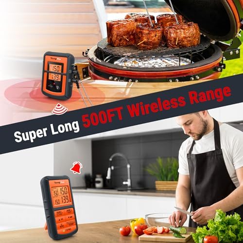 TempPro TempSync 500FT Wireless Meat Thermometer for Grilling and Smoking - Image 3