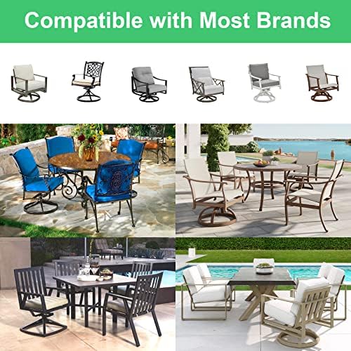 Anwenk 8Pack Patio Rocking Chair Spring Plate Replacement Part Fiberglass Spring Plates Swivel Rocker Chair Lawn Furniture Repair Replacement for Universal Outdoor Patio Furniture, 2.5" x 5"x0.25” - Image 6