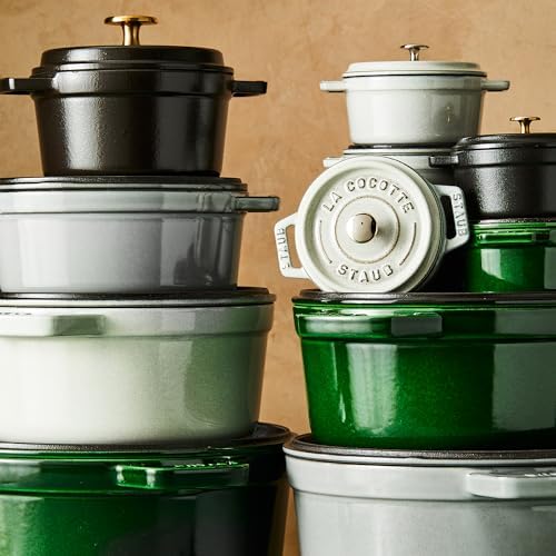 Staub Cast Iron 4-qt Round Dutch Oven - Basil - Image 5