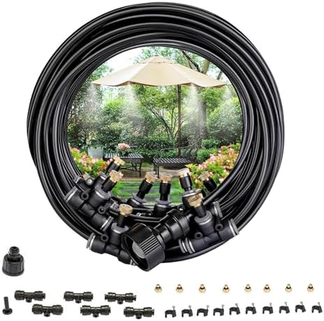 Avilia Outdoor Sprayer 15 m with Universal Fittings – Water Misting Kit for Gazebo and Patio: Cool and Reduce Temperature by Avilia