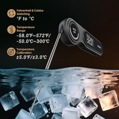 INKBIRD 0.5 Seconds Rechargeable Instant Read Meat Thermometer for Cooking - Image 3
