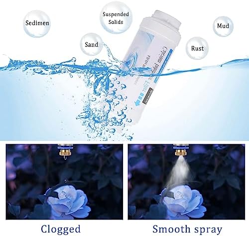 Yoption Calcium Inhibitor Filter, Outdoor Misting System Filter, for Preventing Scale Buildup and Clogging of Garden Patio Misters - 4 Pack - Image 4