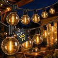 RTTY 150FT Outdoor String Lights, 75+2 G40 LED Bulbs, Dimmable Patio Lights by RTTY
