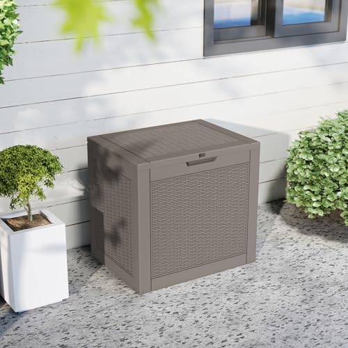 PatioZen 35 Gallon Package Delivery Boxes for Outside, Lokable Secure Resin Package Delivery Box with Lid, Waterproof and Anti-Theft for Outdoor Front Door, Porch, Curbside, House(Grey) - Image 6