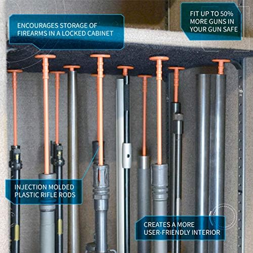Gun Storage Solutions Rifle Rod Expansion Pack - Gun Rack Rifle Rods, Organize Your Gun Safe, Extra Rifle Rods, (Fabric Sold Separately or in Our Starter Packs) - Image 4