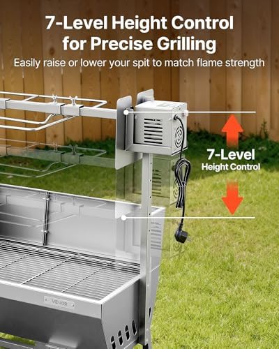 VEVOR Rotisserie Grill, 37" Baffle Electric Rotisserie Grill Kit - Image 4
