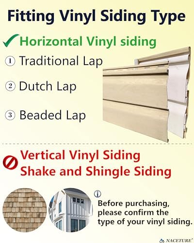 NACETURE Vinyl Siding Hooks (10 Pack, White), Heavy Duty Stainless Steel, No Drill, Holds up to 18 lb per Hook, for Outdoor Decor - Image 3