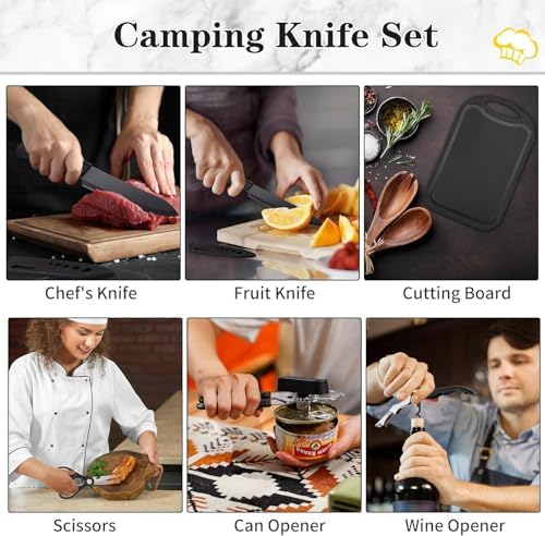 Wesqunie Camping Cooking Utensils Set, Cookware Set for Outdoor Hiking BBQ - Image 4