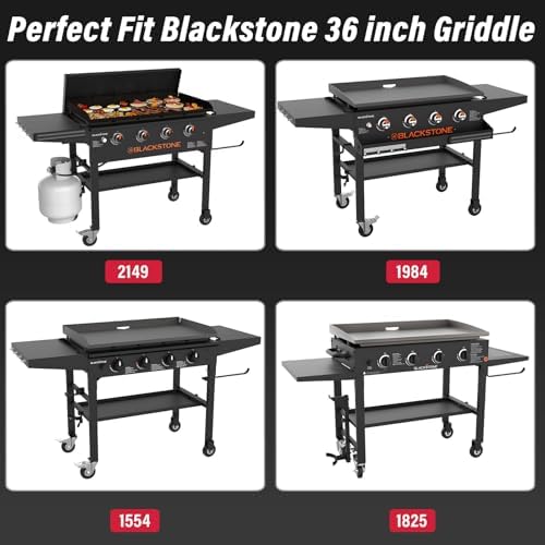 Utheer Front Shelf for Blackstone 36 Inch Griddle, Folding BBQ Prep Table - Image 4