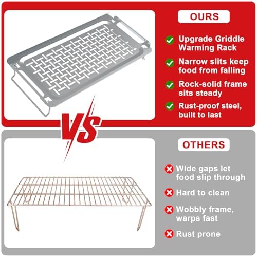 DELSbbq Universal Griddle Warming Rack for Weber Grills Replacement #6784 - Image 5