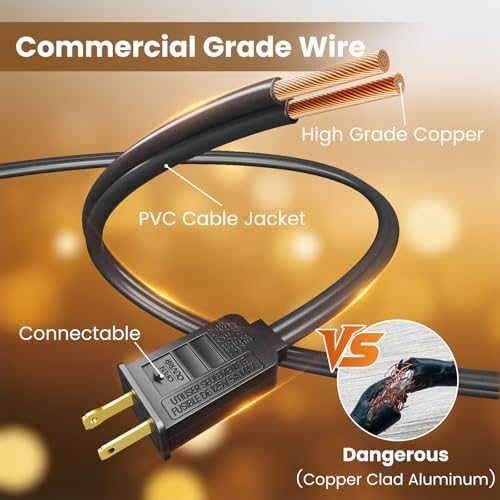 RTTY 150FT Outdoor String Lights, 75+2 G40 LED Bulbs, Dimmable Patio Lights - Image 3