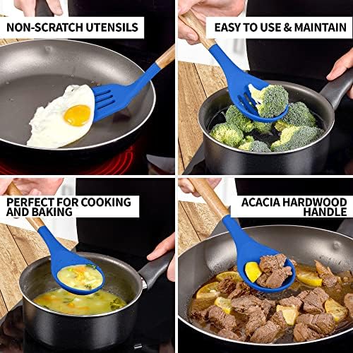 Zulay Kitchen 5 Piece Silicone Utensil Set - Image 3