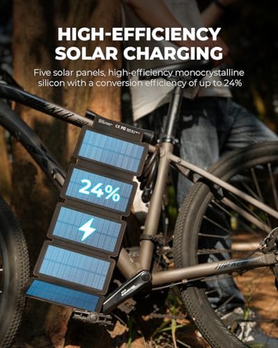 BLAVOR Portable Foldable Solar Charging Pack 10W, Built-in Charging Cable - Image 4