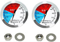 2 Inch BBQ Thermometer Gauge 2 Pack Smoker Temperature Gauge for Grill Pit by DOZYANT