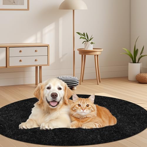 Outdoor Playhouse Mat - 53'' x 53'' Portable Outdoor Play House Activity Rug with Non Slip Backing Felt Outside Game House Play Mat Playhouse Pad Rug for Outside Home Floor - Image 6