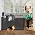 Reinforced 60" Wide Retractable Baby Gates for Dogs, Prevent Crawling Under by BabyPetSafetyGate
