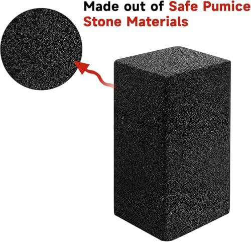 Grill Cleaning Brick 4-Pack – Non-Toxic, Chemical-Free Commercial Grade Pumice Grill Cleaner Blocks for BBQ Grates, Flat Top Griddle & Burnt Grease Removal - Image 7