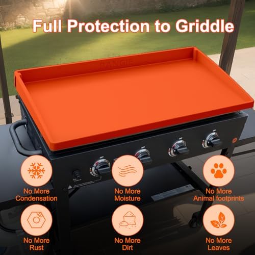 BANGIE 28"XL Silicone Griddle Mat for Blackstone, Anti-Rust Full-Wrap Cover - Image 5