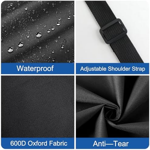 Grilling Bags, Storage and Transport Backpack, Oxford Cloth for Grill Utensils, Foldable for Camping and Hiking BBQ - Image 4