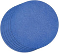 30 PCS Blue Paper Round Placemats Glitter Disposable Placemats Paper Charger Tablemats for Blue Birthday July 4th Wedding Bachelorette Beach Party Dinner Table Decor (13x13inch) by timecity