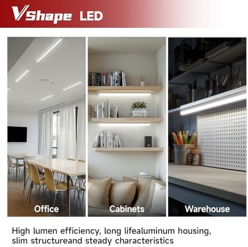 LED Shop Light for Garage, T5, 3FT, 15W, 1800LM, 5000K, 8 Pack - Image 7