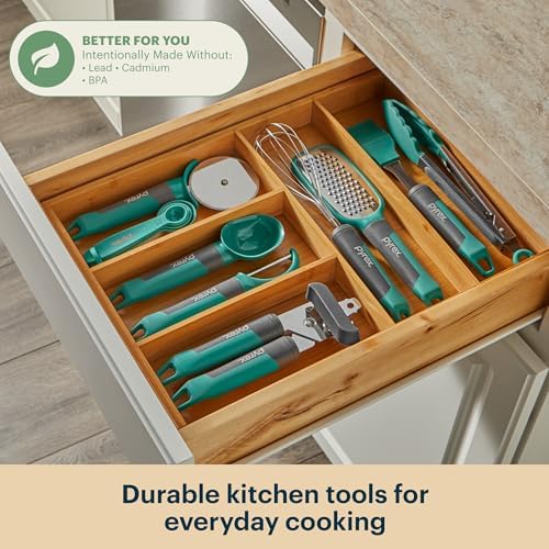 Pyrex 22-Piece Kitchen Cooking Utensils Set, Nonstick Cooking Gadgets - Image 3