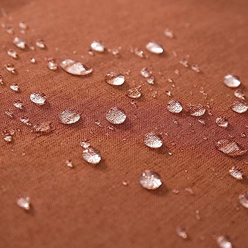 MIULEE Decorative Outdoor Pillow Covers Fall Lumbar 12x20 Rust - Image 3