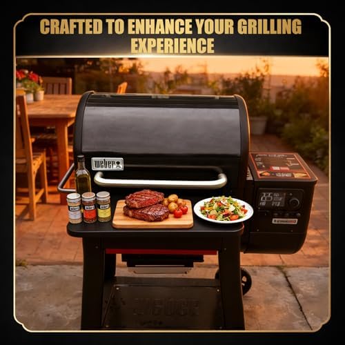 QuliMetal Foldable Front Shelf for Weber Searwood 600/Smoque - Image 5
