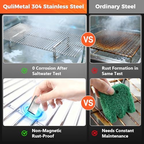 QuliMetal 18.7" Grill Grates for Weber Genesis 2 E-410/E-415/E-435 - Image 6