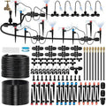 260FT Drip Irrigation System for Garden with 38pcs Adjustable Copper Nozzles & Emitters, Automatic Garden Watering System with 1/2" & 1/4" Tubing for Raised Bed, Yard, Greenhouse, Potted Plants, Lawn by GGAQHLK