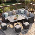 Wisteria Lane 7 Piece Patio Furniture Set, Patio Sectional for All Weather by WisteriaLane