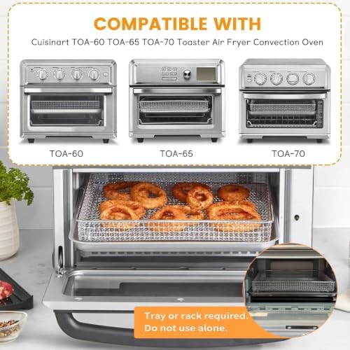 Air Fryer Basket Tray for Cuisinart TOA-60 TOA-65 TOA-70 Toaster Oven - Image 3