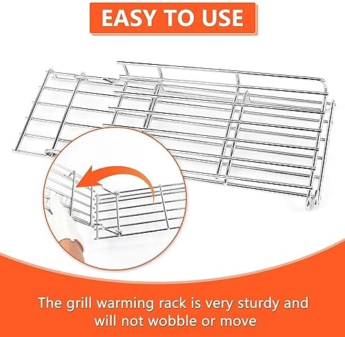 QuliMetal Grill Warming Rack for Weber Genesis II 300 Series - Image 4