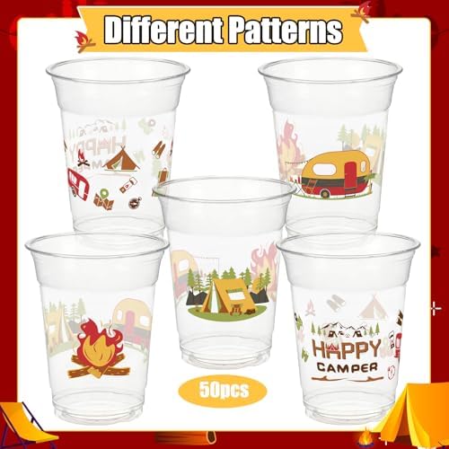 One Happy Camper Birthday Party Decorations Cups for Camping Party Supplies - Image 4