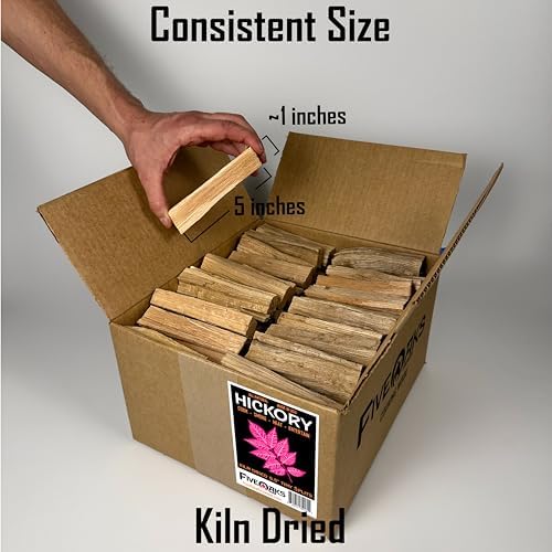 Kiln Dried Hickory Pizza Oven Wood, Mini 5 Inch Cooking Wood for Ooni, Gozney, Bertello Pizza Ovens - Approx 16lbs Product of USA (1,000 Cubic Inches) - Image 3