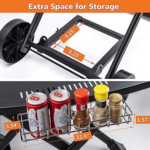 Portable Grill Cart for Weber Q1200, Q1000, Q2200, Q2000 - Image 5