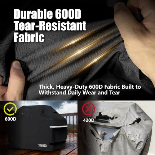 64 Inch Grill Cover for Outdoor Grill, Heavy Duty Waterproof BBQ Cover - Image 6