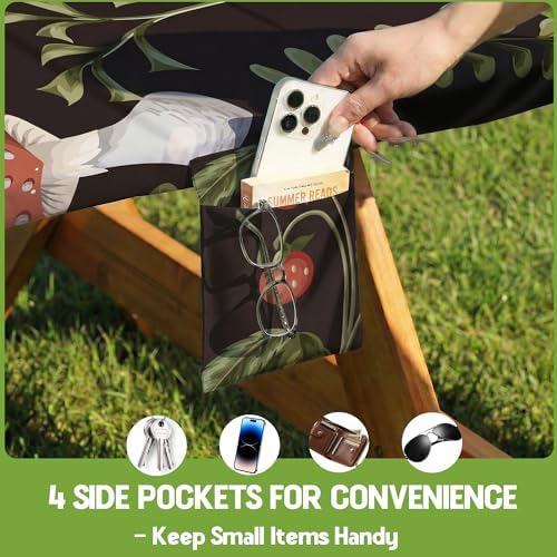 Picnic Table Cover with Bench Covers Waterproof Elastic Rectangle Furniture Fitted Table Cloth Tablecloth Glamping Camp Camper Camping Essentials Outdoor Road Trip Rv Car Travel Vacation Canping Gear - Image 5