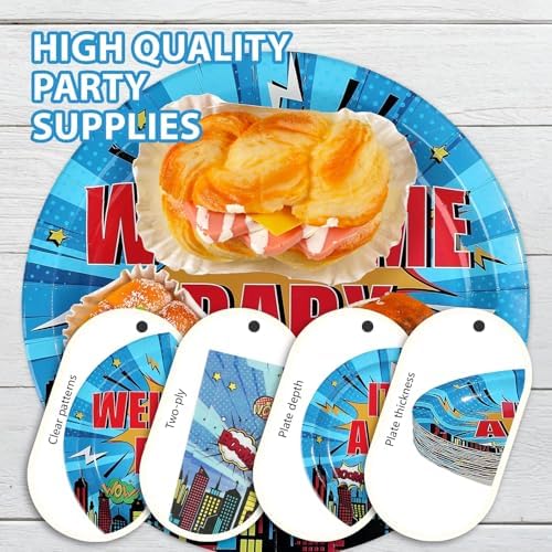 96Pcs Hero Themed Baby Shower Party Decoration Serves 24 - Image 6