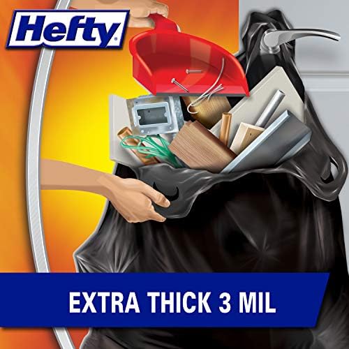 Hefty Load and Carry Contractor 42 Gallon Trash Bags, 3.0 Mil, 26ct - Image 3