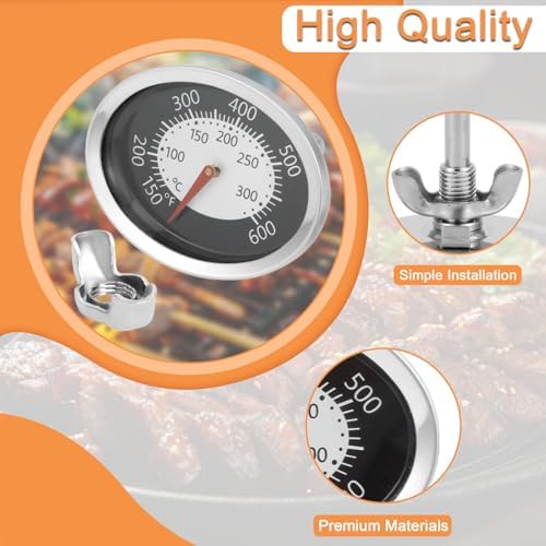 60070 Oval Temperature Gauge for Weber Q Series Q1200 Q2200 Q120 Q220 Parts - Image 4
