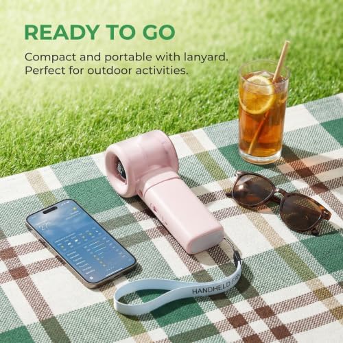 Handheld Turbo Misting Fan with LED Display & Safety Lock - Image 7