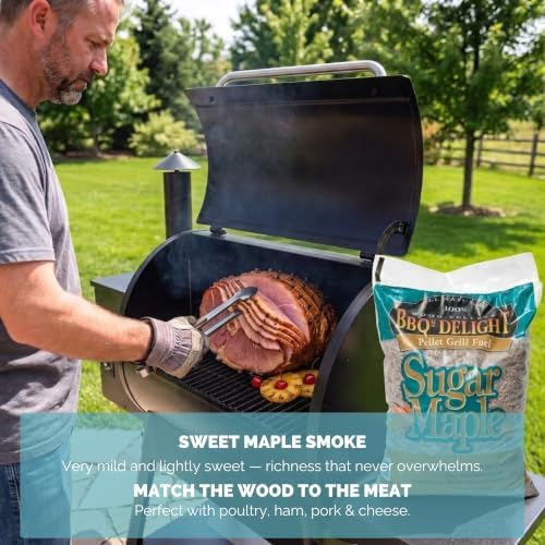 BBQR's Delight Sugar Maple Wood Pellets for Smoker & Grill, Premium BBQ Smoking Pellets, 20 lb Bag - Image 5