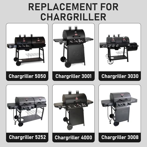 Utheer Porcelain Coated Cast Iron Grill Grates & Griddle for Char-Griller - Image 2