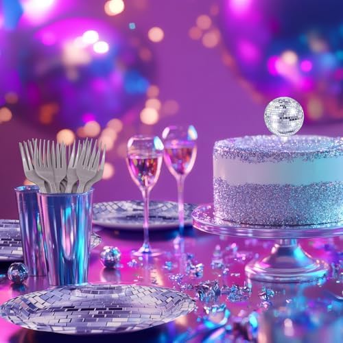 Disco Party Decorations - Disco Party Plates and Napkins for Kids Birthday Party, Serves 40 Guests - Image 7