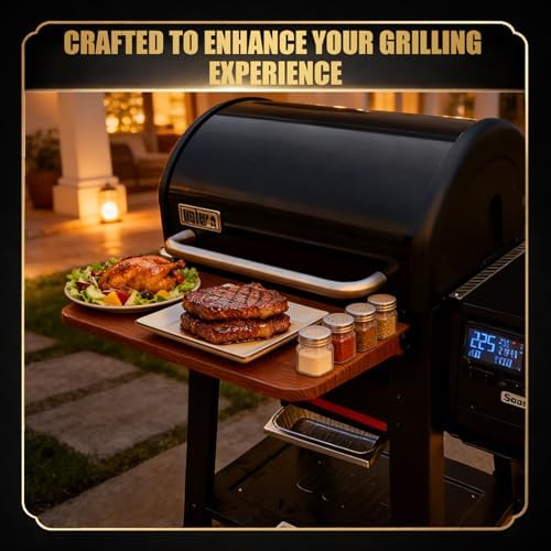 QuliMetal Foldable Front Shelf for Weber Searwood 600/Smoque - Image 5