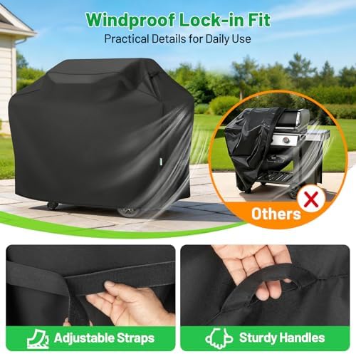 55 Inch Grill Cover for Outdoor Grill, Waterproof BBQ Grill Cover - Image 4