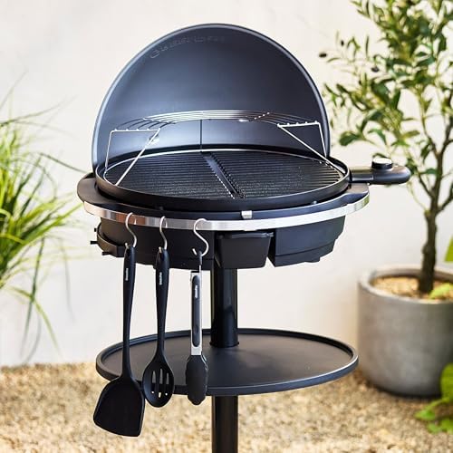 GreenPan 2-in-1 Portable Indoor/Outdoor Electric Grill & Griddle, Navy - Image 2
